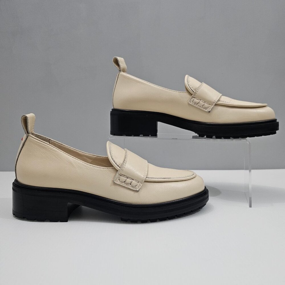 NEW Aeyde Ruth Loafer Slip On Chunky Lug Sole Creamy Nappa Leather EU 38 - Picture 3 of 14